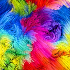 Rolgordijnen Synergies of Liquid Color © agsandrew