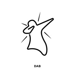 dab icon isolated on white background for your web, mobile and app design