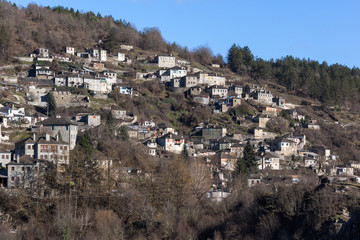 Panoramic view of village Kipoi, Zagori, Epirus, Greece
