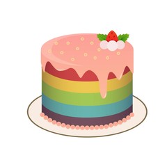 Cake tart vector clipart