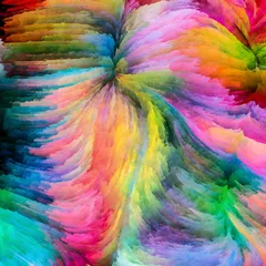 Poster Mélange de couleurs Colorful Paint Metaphor