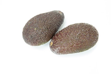 Fresh avocado on white background, Isolated.