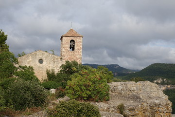 Pintoresque church of Siurana, Tarragona, Spain