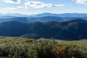 Amazing panoramic Landscape of Pindus mountain, Epirus, Greece
