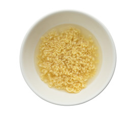 Instant noodles in bowl