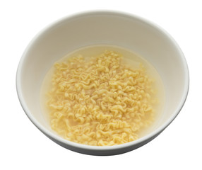 Instant noodles in bowl