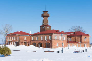 The building in the island town of Sviyazhsk.