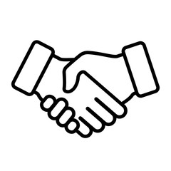 Handshake icon. Vector