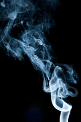 Unique white smoke pattern