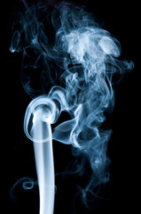 Unique white smoke pattern