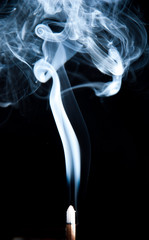 Unique white smoke pattern