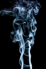 Unique white smoke pattern