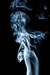 Unique white smoke pattern