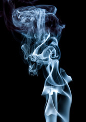 Unique white smoke pattern