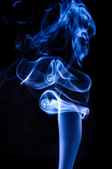 Unique white smoke pattern