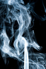 Unique white smoke pattern