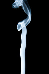 Unique white smoke pattern