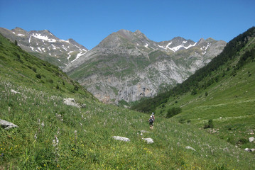 Valle de Ordesa, Pireneje, Hiszpania - wędrówka zieloną Doliną Ordesy © Iwona