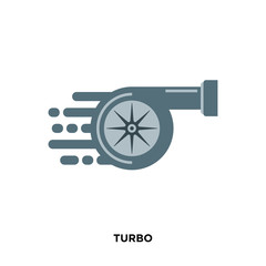 Fototapeta premium turbo icon isolated on white background for your web, mobile and app design