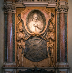 Obraz premium Details in the Church of San Pietro in Vincoli in Rome, Italy.