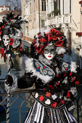 schöne Frauen Maske Masken im Kaneval von Venedig