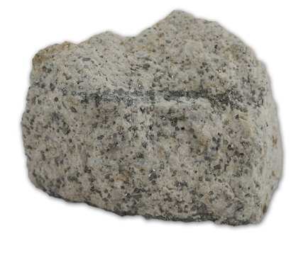 Granite rock isolated on the white background