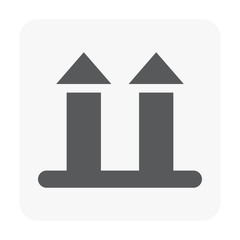 Fototapeta premium packaging icon black