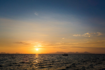 Tropical sunrise landscape of Koh Kradan