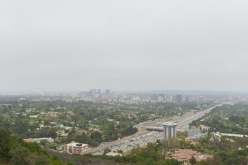 Los Angelos Highway with Traffic 405