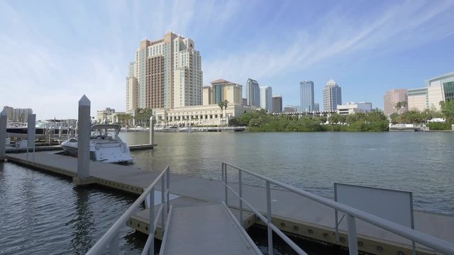 Marriot Hotel seen from Tampa Bay
