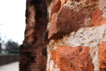 Wall of bricks
