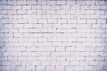 White grunge brick wall background