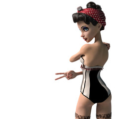 burlesque spy cartoon