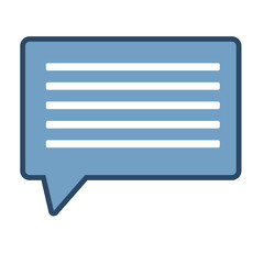 speech square bubble icon over white background, colorful design. vector illustration