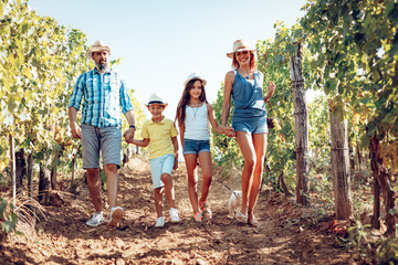 Family In The Vineyard