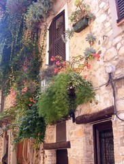 Fototapeta premium House facade of Antibes, France