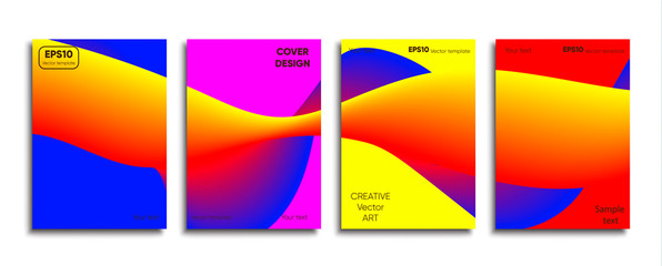 Creative colored cover. Cover design.