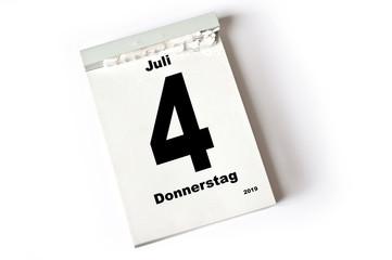 30. Juli 2019