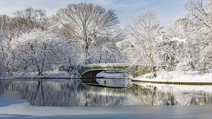 Lullwater Bridge Morning Snow