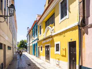 Fototapeta na wymiar The Aveiro colored houses
