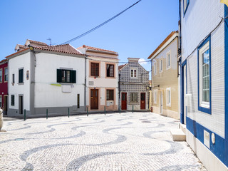 View of the traditional architecture of Aveiro