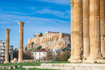 The Temple of Olympian Zeus (Greek: Naos tou Olimpiou Dios), also known as the Olympieion, Athens,...