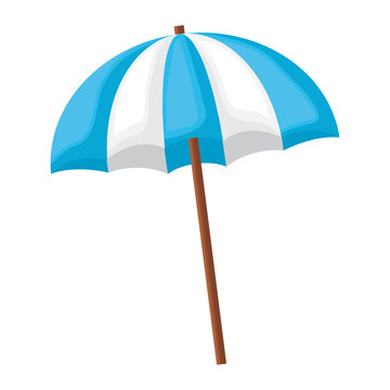 beach parasol icon over white background, colorful design. vector illustration