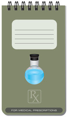 Notepad for medical prescriptions