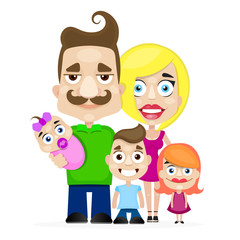 Happy family portrait.