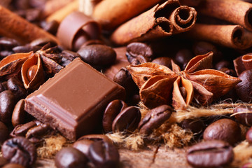 Coffee and chocolate