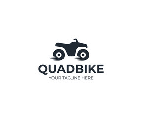 Quad bike logo template. ATV vector design. Quad biking logotype