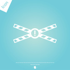 caution tape vector icon