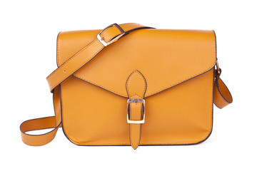 Brown Women's handbag, Ladies bag, Brown female clutch, Brown clutch.Women's bag isolated white background.Bag isolated white background.Clutch isolated white background.