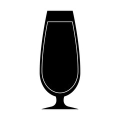 cocktail drink icon over white background, vector illlustration